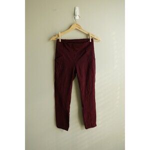 Lululemon Women's Cropped Purple Leggings Size 6